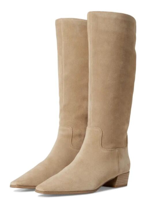 Vince Camuto Shoes - Vince Camuto Womens Pavla 2 Knee High Boots US 7.5 M Wide Calf Beige Suede NIB